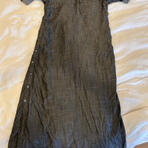Chico's Metallic Gray shirt dress.  New with tags